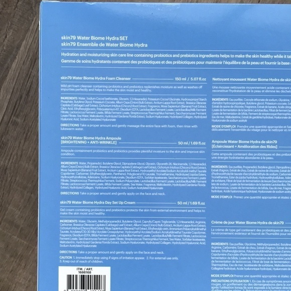 Skin care set cleanser masks SKIN79 Water biome hydra SET self care skin regime - Picture 3 of 10